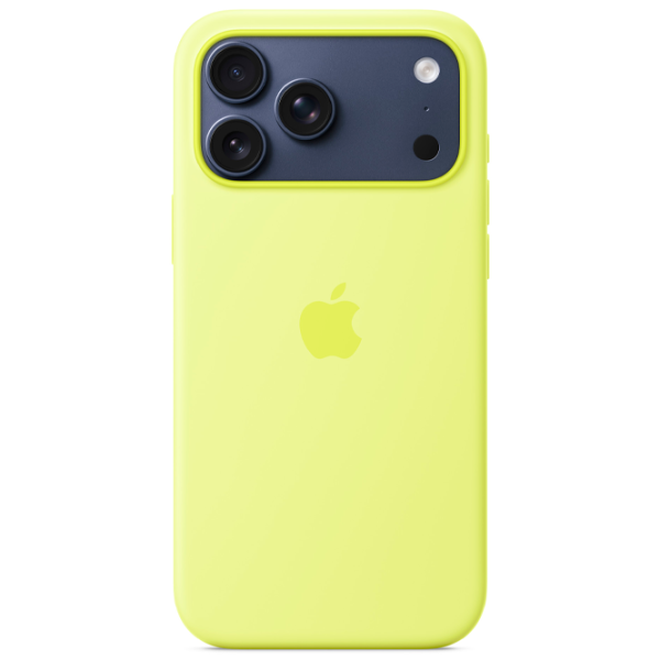 Husă pentru smartphone iPhone 17 Pro Max MagSafe Back / Silicon / Neon Yellow photo 2