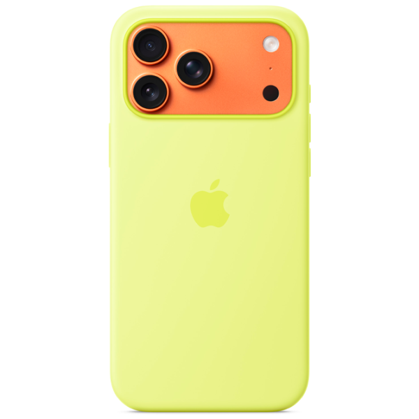 Husă pentru smartphone iPhone 17 Pro Max MagSafe Back / Silicon / Neon Yellow photo 3