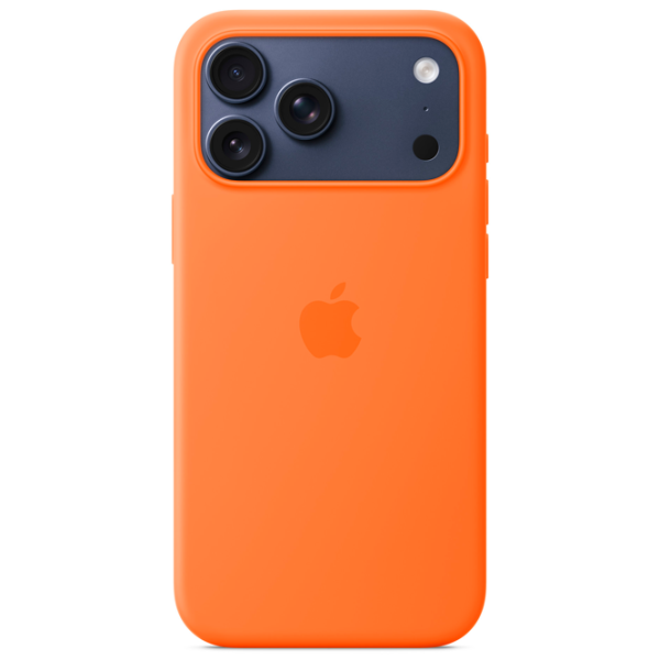 Husă pentru smartphone iPhone 17 Pro Max MagSafe Back / Silicon / Orange photo 3