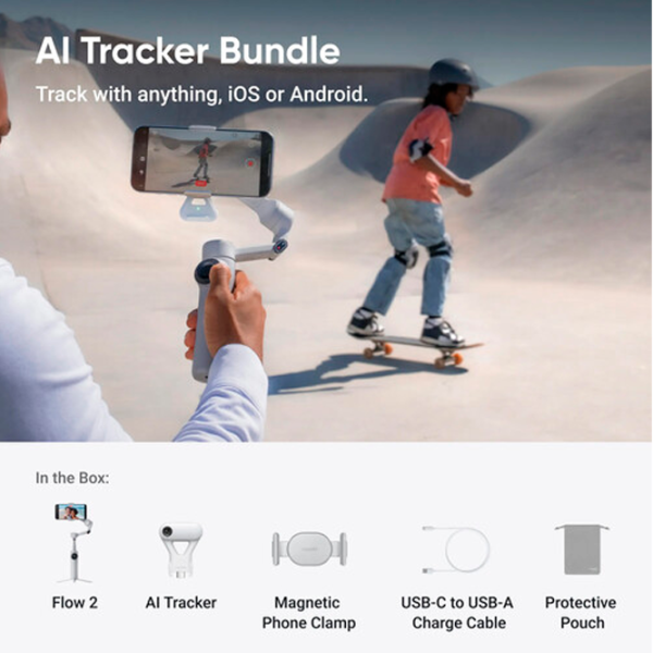 Стабилизатор Insta360 Flow 2 AI Tracking Module Kit Stone Gray photo 3