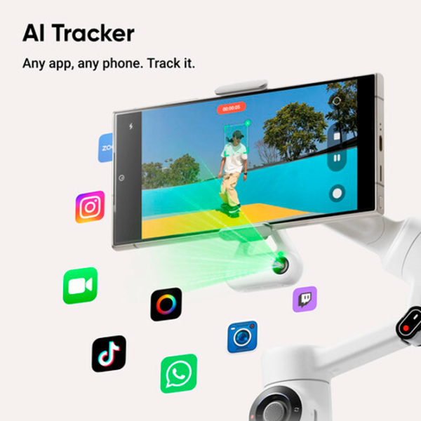 Стабилизатор Insta360 Flow 2 AI Tracking Module Kit Stone Gray photo 4