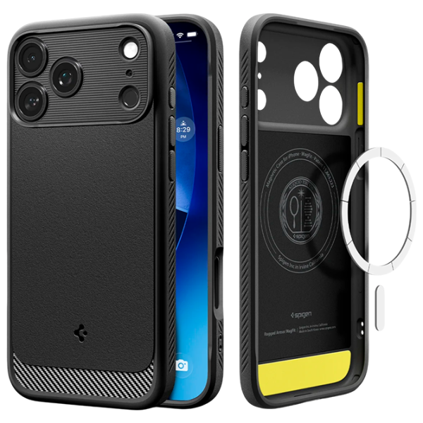 Husă pentru smartphone iPhone 17 Pro Max MagSafe Back / TPU / Black Matt photo 3