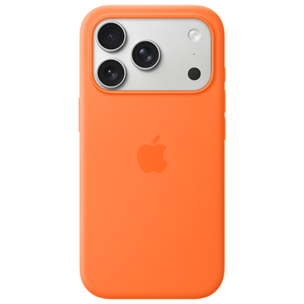 Husă pentru smartphone iPhone 17 Pro Back / Silicon / Orange photo 1