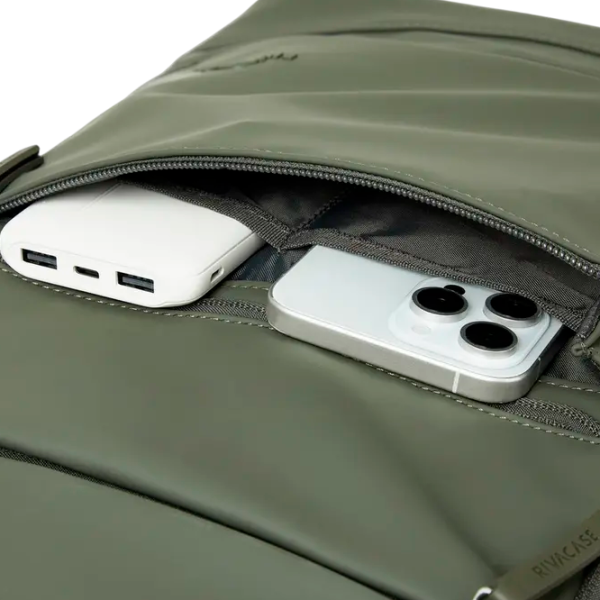 Geantă pentru laptop RivaCase Eden-Eco 15.6" / Olive Green photo 3