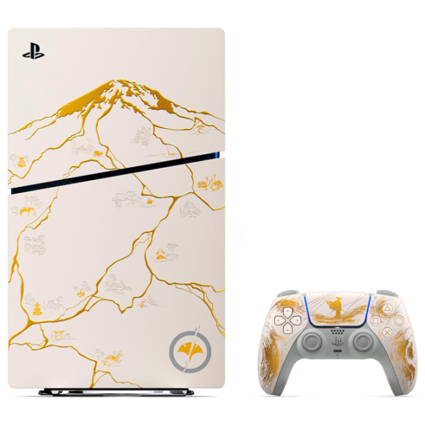 Consolă pentru jocuri Sony PlayStation 5 Slim Disc Edition Ghost of Yōtei 1 TB / Gold photo 2