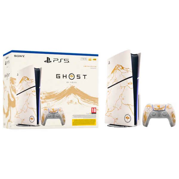 Consolă pentru jocuri Sony PlayStation 5 Slim Disc Edition Ghost of Yōtei 1 TB / Gold photo 7