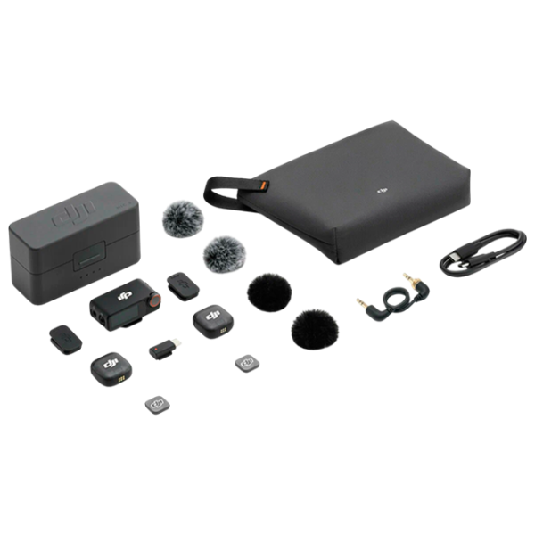 Microfon DJI Mic 3 (2 TX + 1 RX + Charging Case) Black photo 5