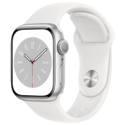 photo Apple Watch Series 8 41 mm Silver/ White Sport