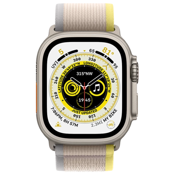 Apple Watch Ultra 49 мм Титан/ Yellow/ Beige Trail photo 2