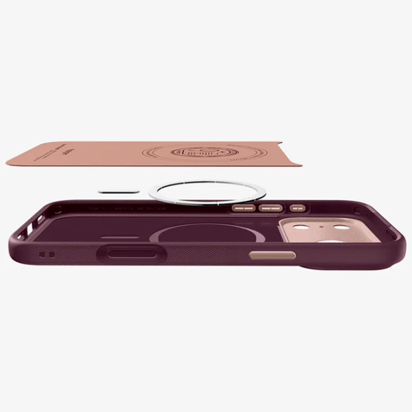 Husă pentru smartphone iPhone 17 Pro Max MagSafe Back / TPU / Burgundy photo 5