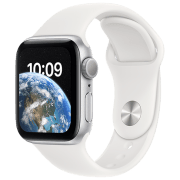 photo Apple Watch SE 2022 40 мм Серебристый/ White Sport