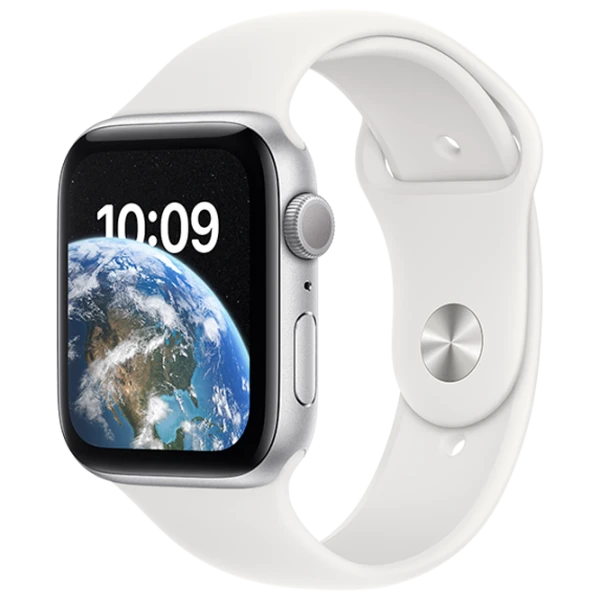 Apple Watch SE 2022 44mm Silver/ White Sport photo 1