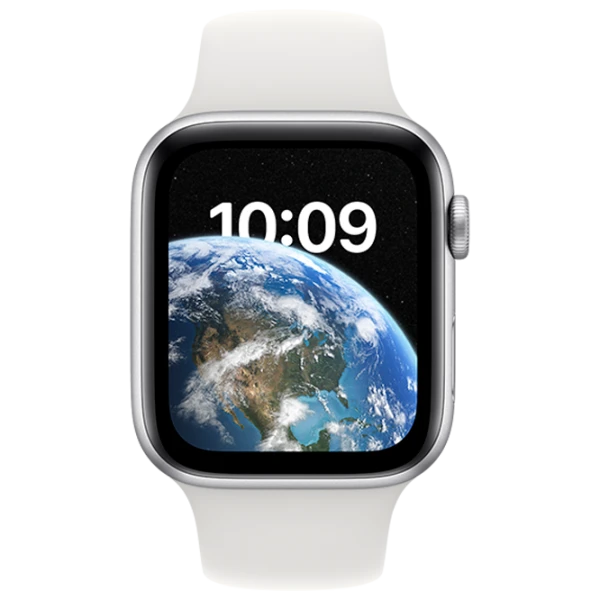 Apple Watch SE 2022 44mm Silver/ White Sport photo 2