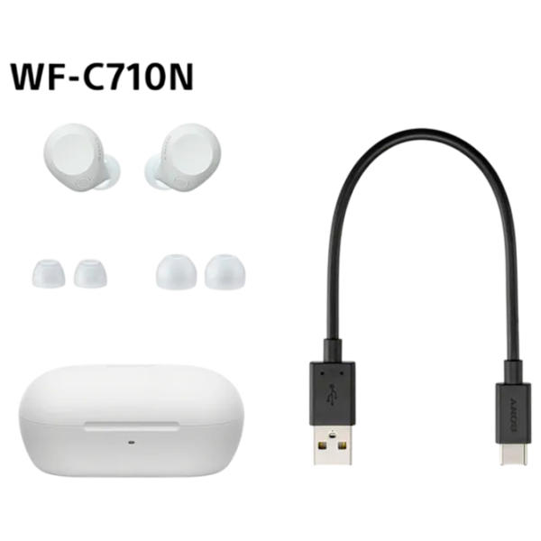 Căști Sony WF-C710N Gray White photo 6