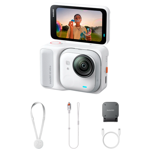 Экшн-камера Insta360 GO Ultra Standard Bundle 50 МП Arctic White photo 6