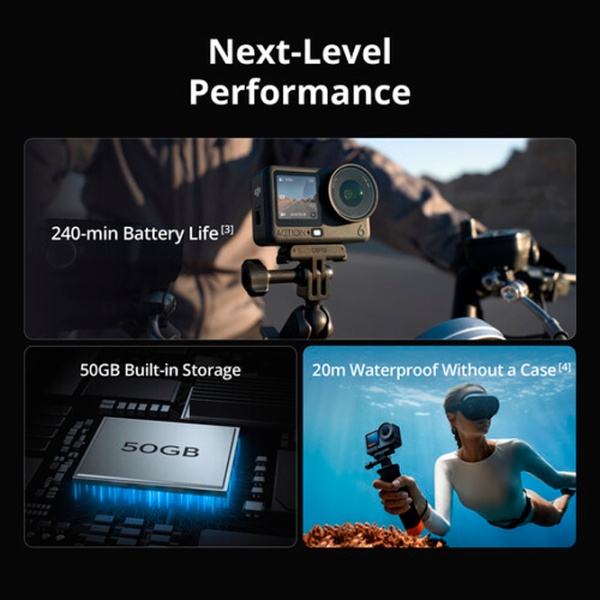 Cameră action DJI Action 6 Standard Combo 38 MP Black photo 10