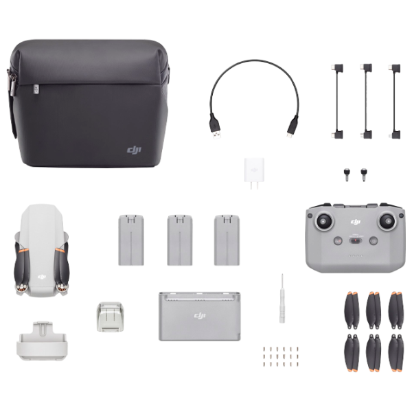 Dronă DJI Mavic Mini 2 Fly More Combo Profesional 57.6 km/h Gray photo 4