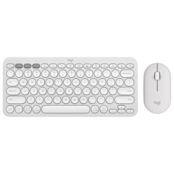 Tastatura & Mouse Logitech Pebble 2 Combo English / White photo 1