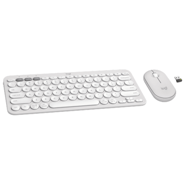 Tastatura & Mouse Logitech Pebble 2 Combo English / White photo 2