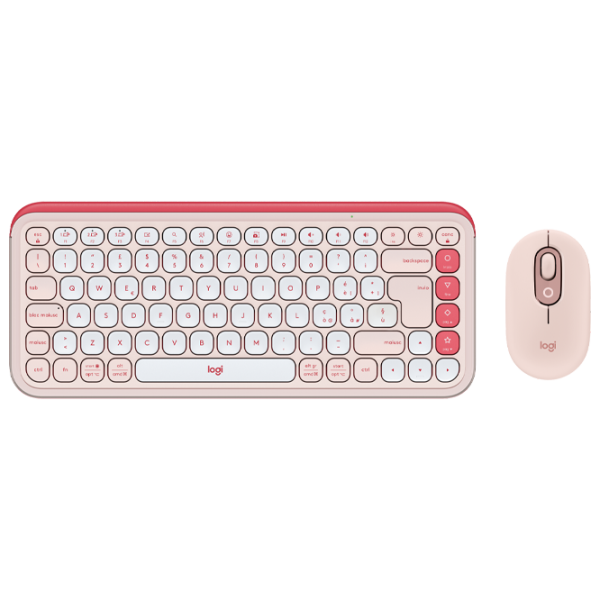 Tastatura & Mouse Logitech POP ICON Wireless 920-013142 English / Rose photo 1