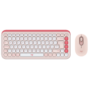 photo Tastatura & Mouse Logitech POP ICON Wireless 920-013142 English / Rose