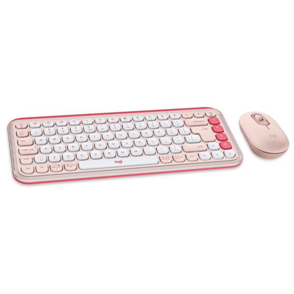 Tastatura & Mouse Logitech POP ICON Wireless 920-013142 English / Rose photo 4