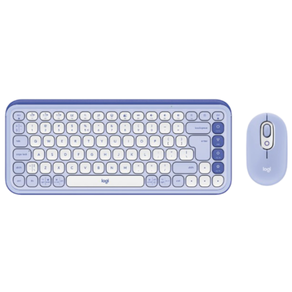 Tastatura & Mouse Logitech POP ICON Wireless 920-013078 English / Liliac photo 1