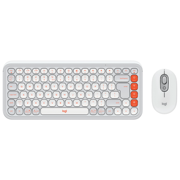 Tastatura & Mouse Logitech POP ICON Wireless 920-013141 English / Orange photo 1
