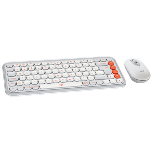 Tastatura & Mouse Logitech POP ICON Wireless 920-013141 English / Orange photo 2