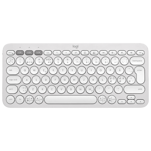 Tastatură Logitech Pebble Keys 2 K380S 920-011852 English / White photo 1