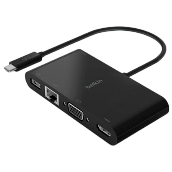 Adaptor Hub Belkin AVC004BTBK USB Type-C / Black photo 1