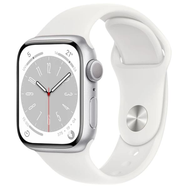 Apple Watch Series 8 45 мм Серебристый/ Белый photo 1