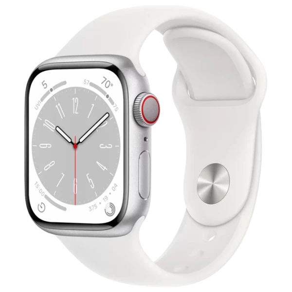 Apple Watch Series 8 41 мм Серебристый/ Белый photo 1