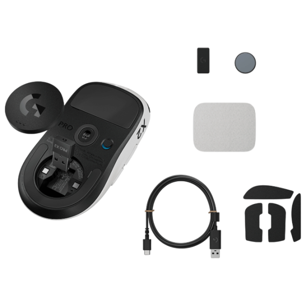 Mouse Logitech PRO X2 Superstrike HITS White photo 5