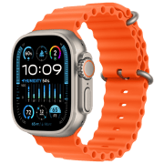 photo Apple Watch Ultra 2 49 mm Natural Titanium / Orange Ocean