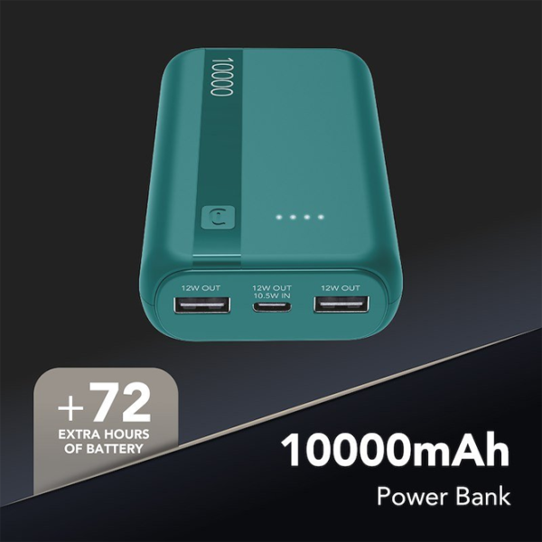 Power Bank Cellularline Essential 10000 mAh / 12 W / Blue photo 3