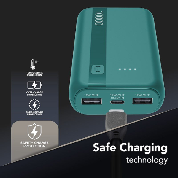 Power Bank Cellularline Essential 10000 mAh / 12 W / Blue photo 6