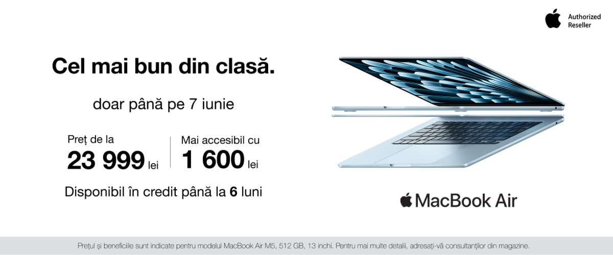 Pentru cei mai buni - cel mai bun MacBook din clasă!