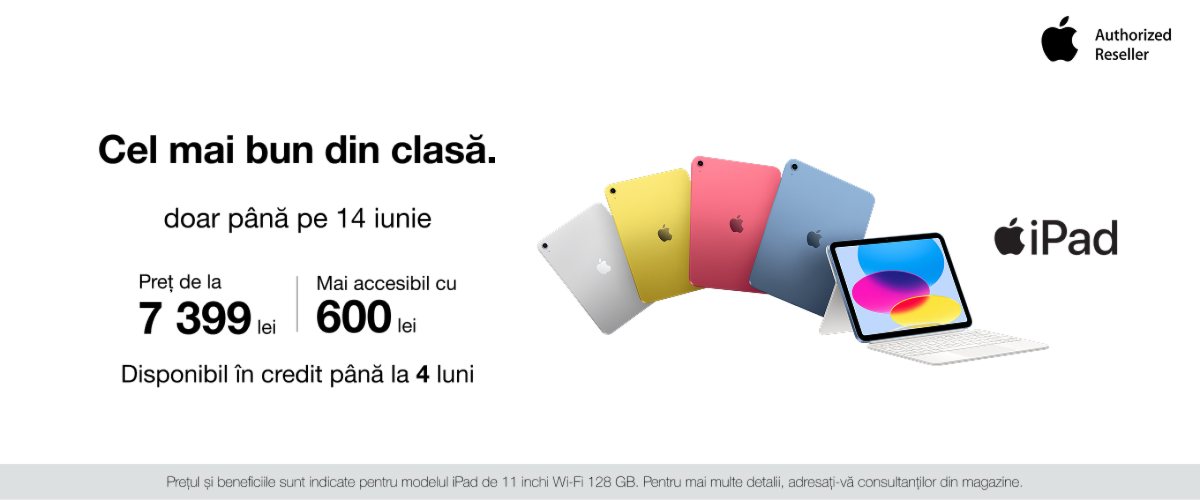 Transformă ideile în realitate cu noile iPad!