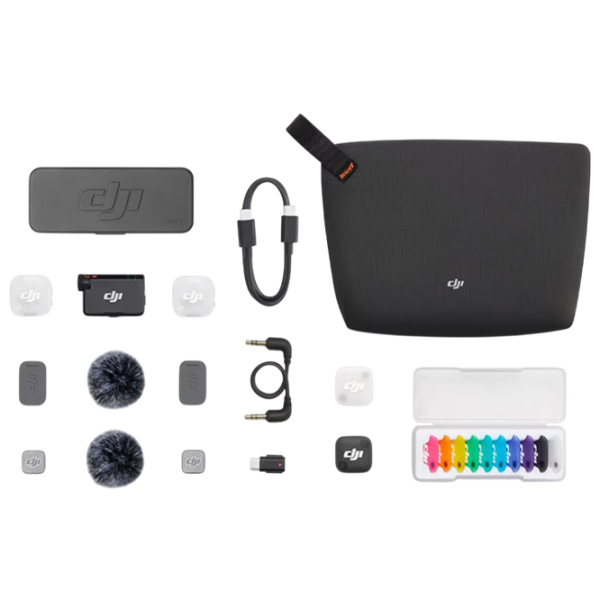 Microfon DJI Mic Mini 2 (2 TX + 1 RX + Charging Case) Black photo 12