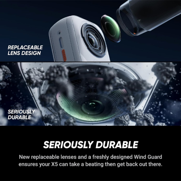 Cameră action Insta360 X5 Limited Edition 72 MP Satin White photo 10