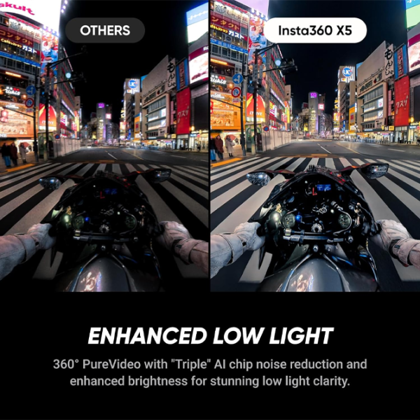 Cameră action Insta360 X5 Motorcycle Bundle 72 MP Black photo 3