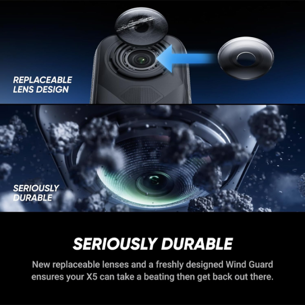 Cameră action Insta360 X5 Motorcycle Bundle 72 MP Black photo 7
