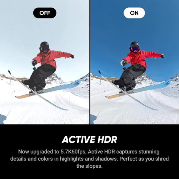 Cameră action Insta360 X5 Ski Bundle 72 MP Black photo 7