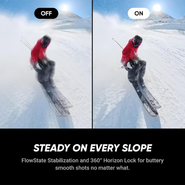 Cameră action Insta360 X5 Ski Bundle 72 MP Black photo 8