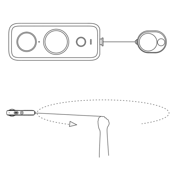 Fixator Insta360 Bullet Time Cord Black photo 6