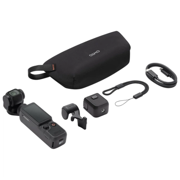 Cameră action DJI Osmo Pocket 4 Standard Combo 37 MP Black photo 2