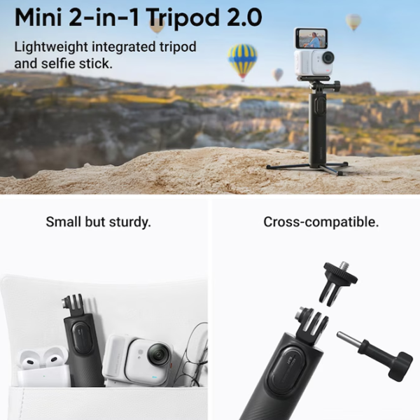Cameră action Insta360 GO Ultra Creator Bundle 50 MP Arctic White photo 11