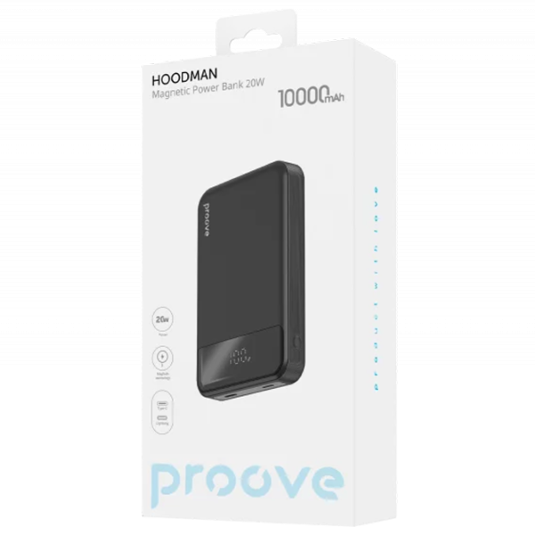 Power Bank Proove Hoodman Magnetic 10000 mAh / 20 W / Black photo 3