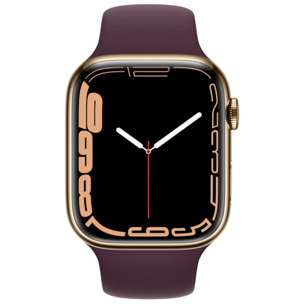 Apple Watch Series 7 45 mm Gold/ Dark Cherry Sport photo 2